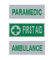 Hi-Viz Reflective Back Badges | Green